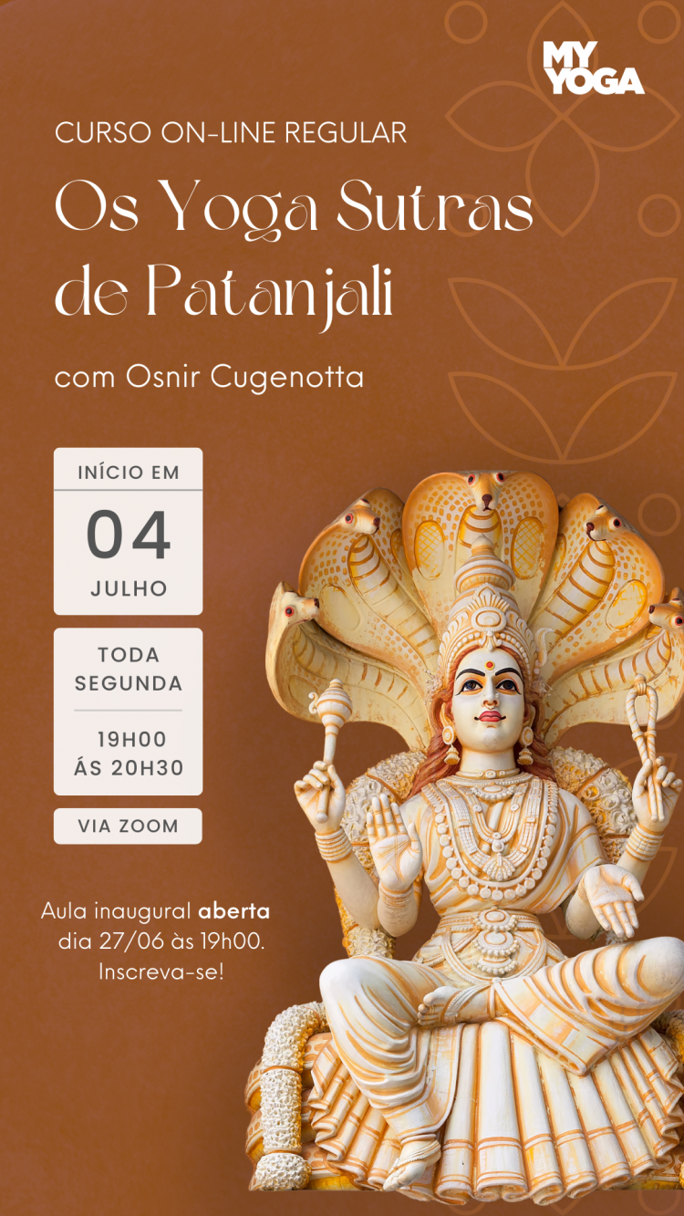 Cursos Workshops Os Yogas Sutras De Patanjali Com Osnir Cugenotta